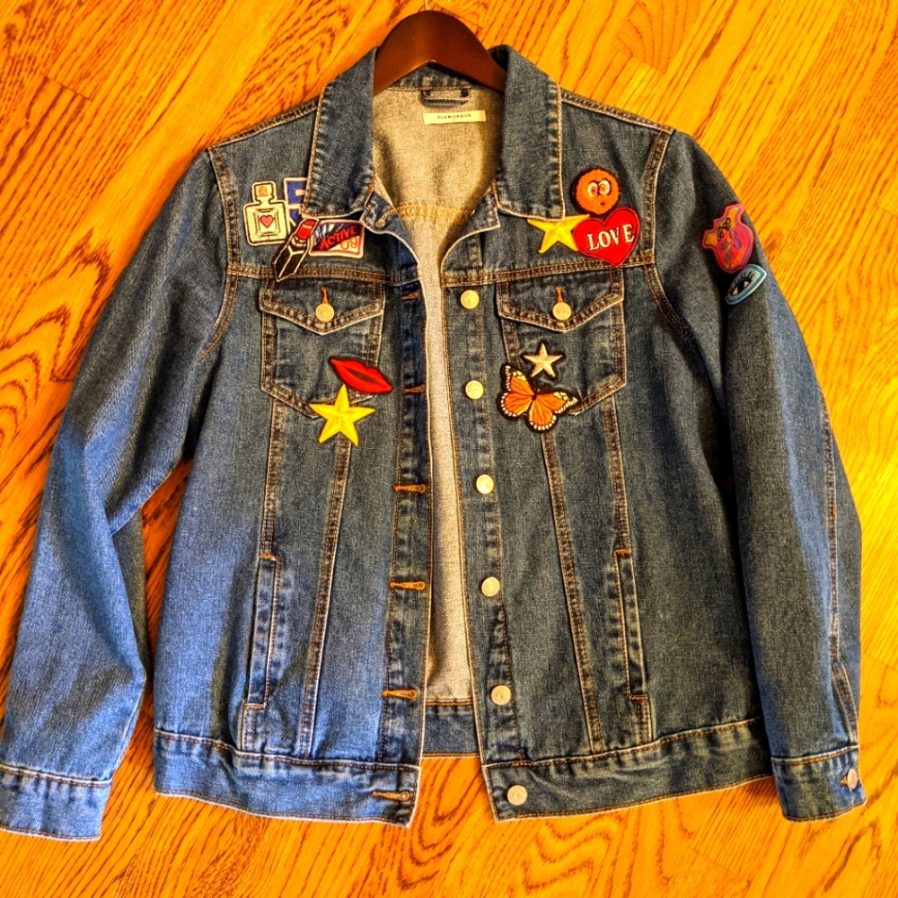 Oversize boyfriend denim jacket by Zara